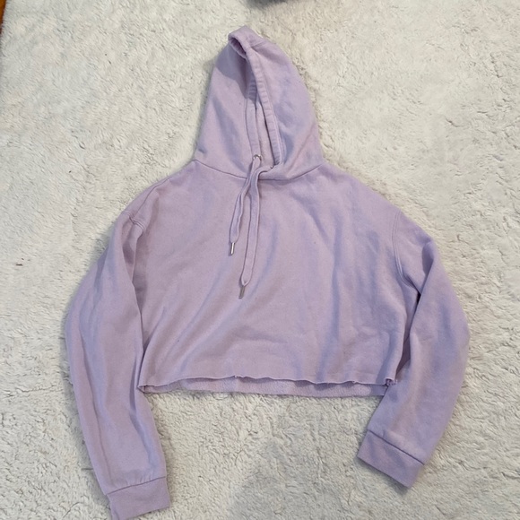 Purple Cropped Hoodie - Picture 1 of 1